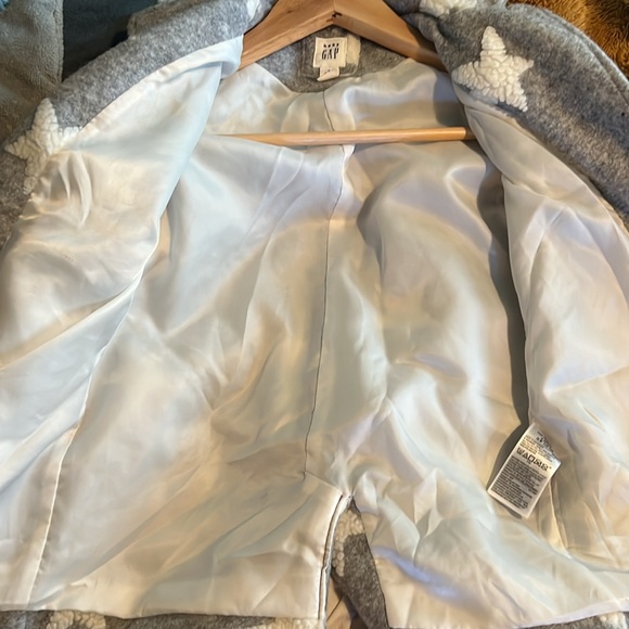 Baby Gap Gray And White Star Coat Size 4 - Picture 11 of 15